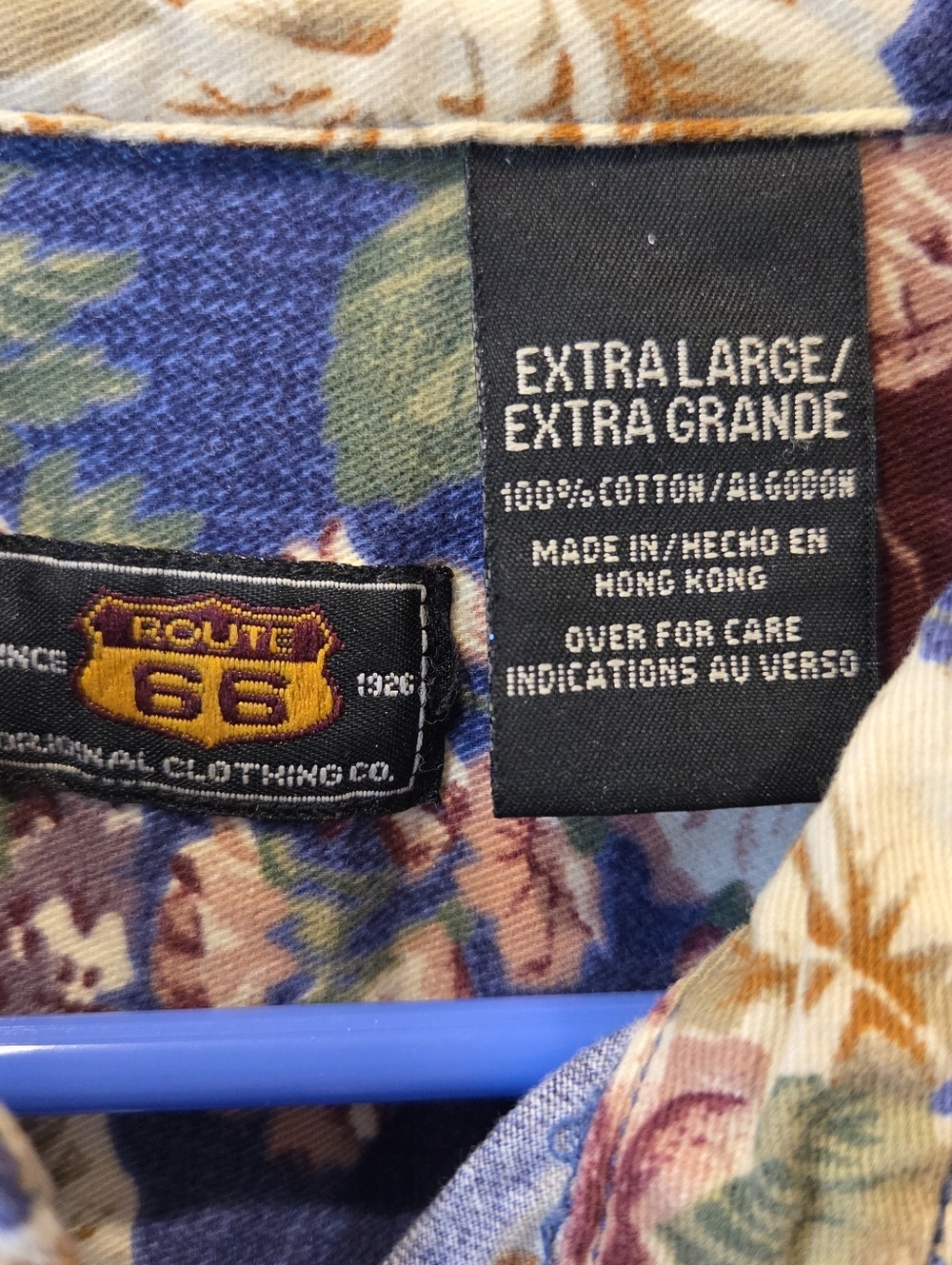 ​Vintage 90s Route 66 Floral Button Down Shirt XL Cotton Cottagecore Grannycore - Picture 7 of 15